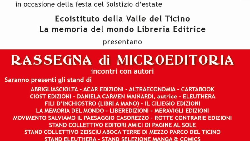 Pagine al Sole: Micro editoria e Cultura a Cuggiono