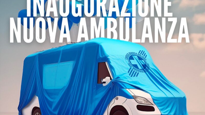 Croce Bianca Magenta inaugura una nuova ambulanza a Marcallo, domenica 7 luglio