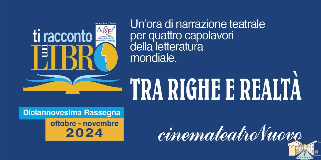 Magenta, da mercoledì 16 ottobre, le quattro serate più attese dell’autunno: torna ‘Ti racconto un libro’ di CinemaTeatro Nuovo