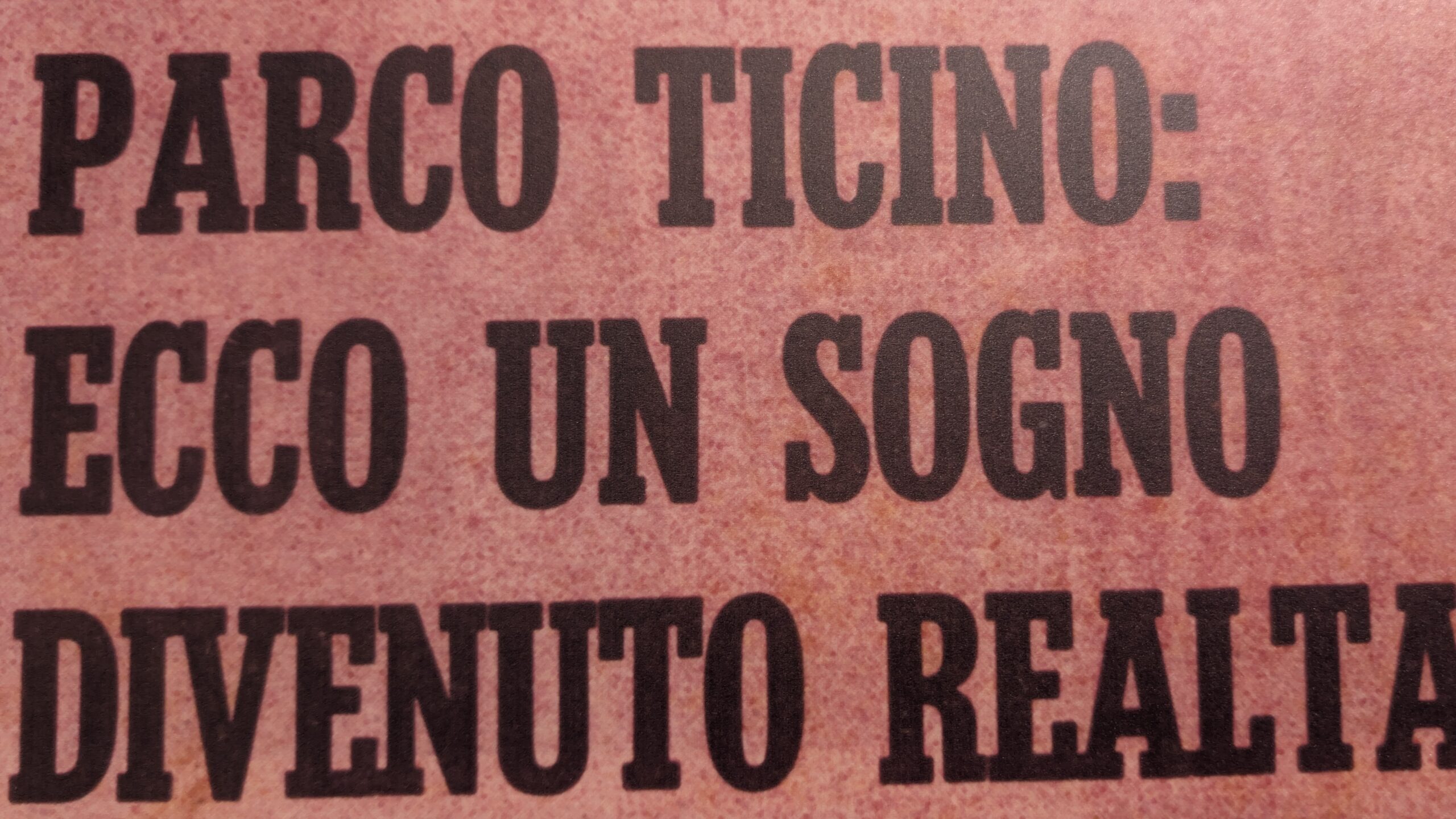 Per articolo sulla mostra del parco del Ticino